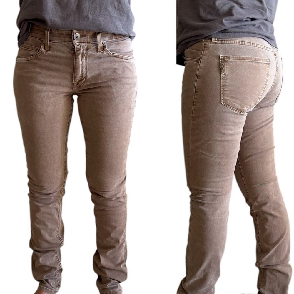 Vintage Paige Sierra Skinny Sand Tan Jeans Size 29